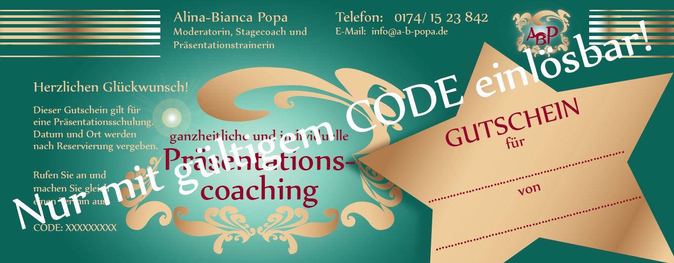 Pr�sentationscoaching